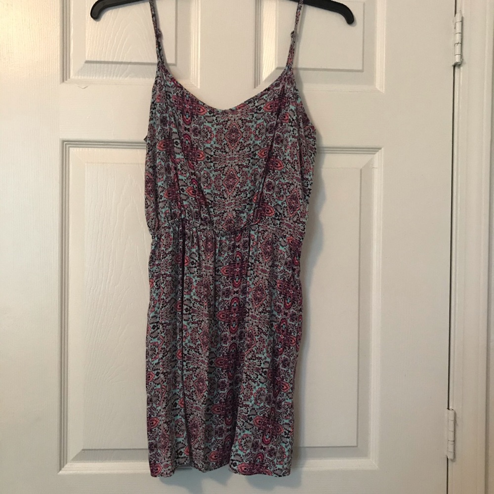 Pink Rose floral dress